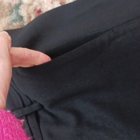 Vince wool blend trousers pants zipper fly cuffed cropped black size 8 - Picture 4 of 8